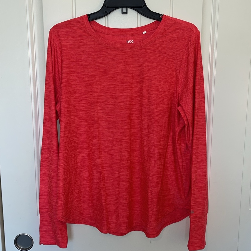 DSG Coral Long Sleeve Workout Tee